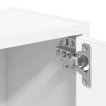 vidaXL Bibliothèque blanc 40x24x102 cm bois d'ingénierie