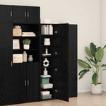 vidaXL Haut Armoire Chêne noir 45 x 42 5 x 185 cm Bois d'ingénierie