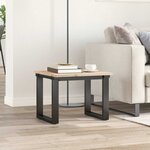 vidaXL Dessus de table 50x50x1 7 cm carré bois de pin massif