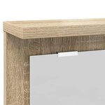 vidaXL Porte-manteau mural avec étagère Chêne sonoma 85 x 10 x 45 cm