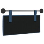 vidaXL Tête de lit suspendue Bleu Tissu