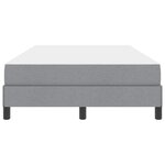 vidaXL Lit à ressorts avec matelas Gris clair 120 x 190 cm tissu