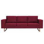 vidaXL Ensemble de canapé 2 Pièces Tissu Rouge bordeaux