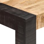 vidaXL Table de salle à manger 140x70x76 cm Bois de manguier brut