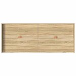 vidaXL Cadre de lit avec rangement Chêne Sonoma 90 x 200 cm
