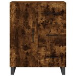 vidaXL Buffet haut Chêne fumé 69 5x34x180 cm Bois d'ingénierie