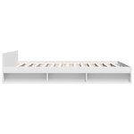 vidaXL Cadre de lit avec tiroirs sans matelas blanc 160x200 cm