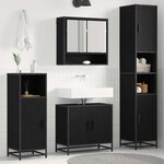 vidaXL Ensemble de mobilier de salle de bain 3 Pièces Chêne artisanal