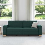 vidaXL Canapé Vert foncé 220 x 78 x 84 cm tissu