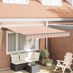 vidaXL Auvent Rétractable Bleu Marine 350x250 cm