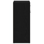 vidaXL Rack à chaussures Chêne noir 60 x 35 x 84 cm Bois d'ingénierie