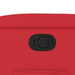 vidaXL Fauteuil inclinable Rouge Similicuir
