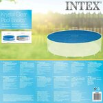 Intex Couverture solaire de piscine ronde 305 cm 29021