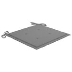 vidaXL Chaises pliables d'extérieur lot de 4 et coussins Bois d'acacia