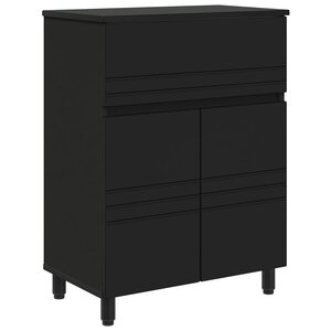 vidaXL Unité de vanité de salle de bain Noir 60 x 35 x 80 cm