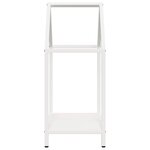vidaXL Portant de bois chauffage blanc 40x25x60 cm