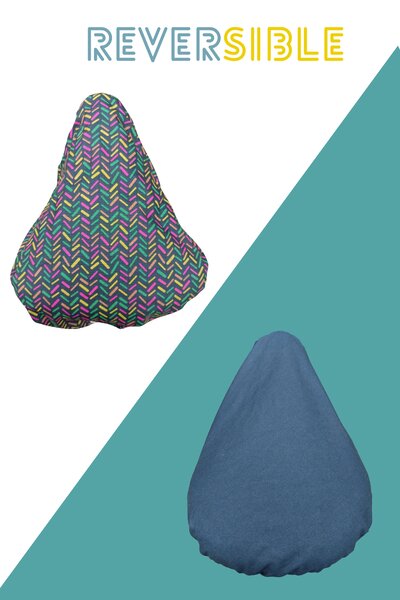 Le couvre-selle imperméable & bicolore Tétris