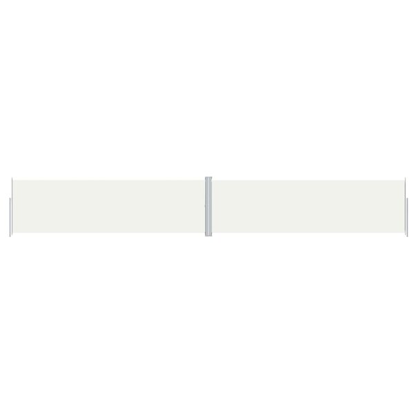 vidaXL Auvent latéral rétractable Crème 180x1200 cm