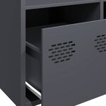 vidaXL Buffet haut anthracite 68x39x103 5 cm acier
