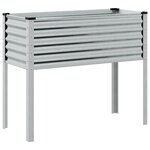 vidaXL Jardinière 100x45x90 cm acier inoxydable