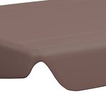 vidaXL Toit de rechange balançoire marron 188/168x145/110 cm