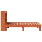 vidaXL Cadre de lit sans matelas cire marron 100x200cm bois pin massif