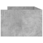 vidaXL Cadre de lit avec tiroirs gris béton 100x200 cm