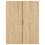 vidaXL Buffet haut Chêne sonoma 69 5x34x180 cm Bois d'ingénierie