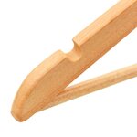 vidaXL Cintres antidérapants 50 Pièces Bois dur
