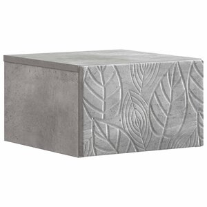 vidaXL Table d'appoint murale Gris béton 34 5 x 33 x 20 cm