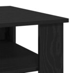 vidaXL Table basse Chêne noir 60 x 60 x 42 cm Bois d'ingénierie