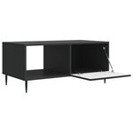 vidaXL Table basse Noir 90 x 50 x 40 cm Bois d'ingénierie