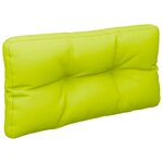 vidaXL Coussins de palette 2 Pièces vert vif tissu