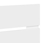 vidaXL Tête de lit Blanc 120 cm Bois d'ingénierie