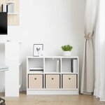 vidaXL Buffet avec tiroir Blanc 73 5 x 22 5 x 53 5 cm