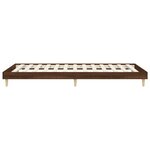 vidaXL Cadre de lit sans matelas chêne marron 100x200 cm