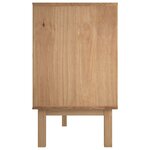 vidaXL Buffet OTTA Noir 113 5 x 43 x 73 cm Bois de pin massif