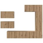 vidaXL Ensemble meuble TV 6 Pièces chêne artisanal 30 5 x 30 x 90 cm