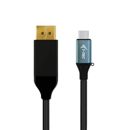 I-TEC Câble A/V - 1,50 m DisplayPort/Thunderbolt 3 - pour Périphérique audio/vidéo, Ordinateur Portable, Tablette, Smartphone, PC
