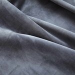 vidaXL Rideaux occultants et anneaux 2Pièces Velours Anthracite 140x175cm