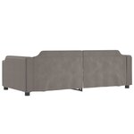vidaXL Lit de jour avec gigogne et tiroirs sans matelas taupe 80x200cm