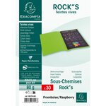 Paquet De 30 Sous-chemises Rock''s 80 - 22x31cm - Framboise - X 10 - Exacompta