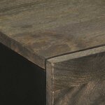 vidaXL Buffet noir 60x33x75 cm bois massif de manguier