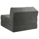 vidaXL Canapé-lit pliable Gris foncé 60 x 70 x 41 cm Tissu