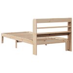 vidaXL Cadre de lit avec tête de lit sans matelas 100x200 cm