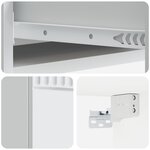vidaXL Table d'appoint murale Blanc 87 5 x 34 5 x 17 cm