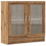 vidaXL Bibliothèque chêne artisanal 82 5x30 5x80 cm bois d'ingénierie