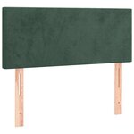 vidaXL Sommier à lattes de lit avec matelas LED vert foncé 120x190 cm