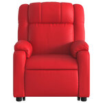 vidaXL Fauteuil inclinable électrique rouge similicuir