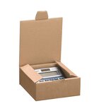 Boîte postale kraft brun 6x15x15 - lot de 50 - tailleur ondulys